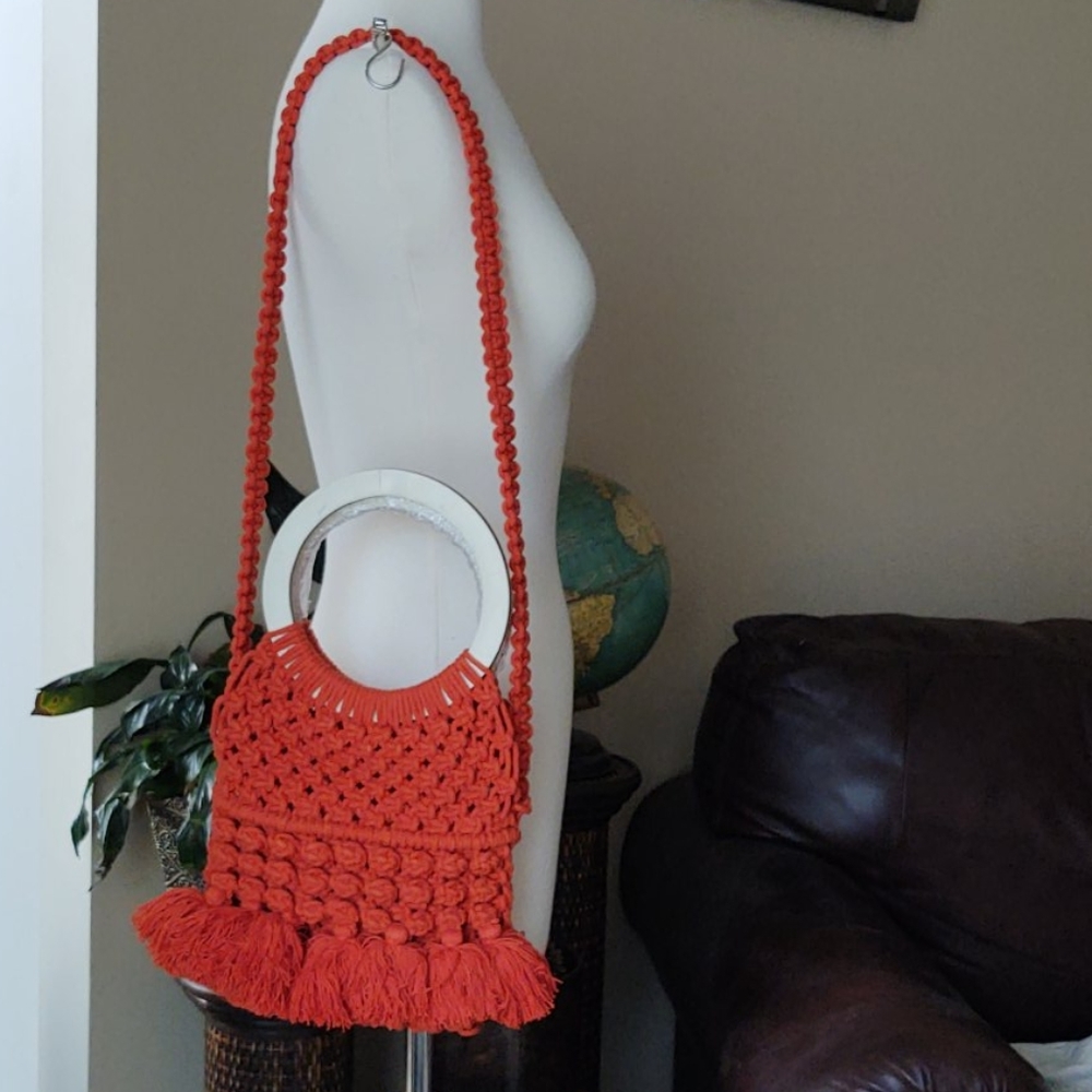 🟧NWT Cleobella Monaco Hand Woven Tassel - Picture 3 of 14
